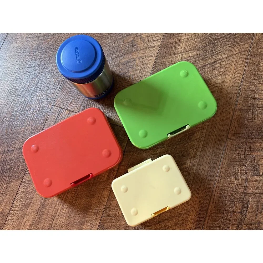 Yumbox Bento Lunch Box Set of 3 with matching Stainless Thermos